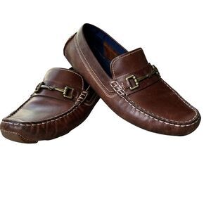Cole Haan Shoes Mens 8 M Kelson Bit Driver Loafer Brown‎ Leather Slip On C24715